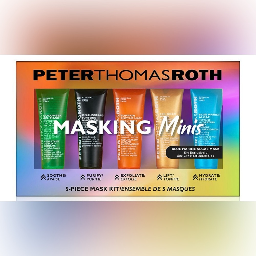 Peter Thomas Roth NWT 5 Piece Facial Mini Masking Kit Made in USA Travel Size